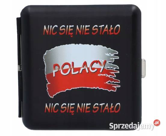 Papierośnica Patriotyczna Metalowa Kibica Polacy śląskie Ostrowy nad Okszą sprzedam