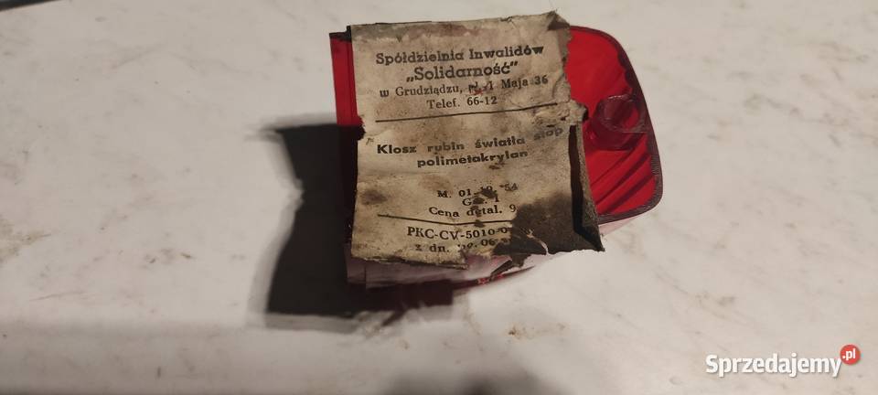 Klosz lampy tylnej star 660 przyczepa Autosan Stalowa Wola