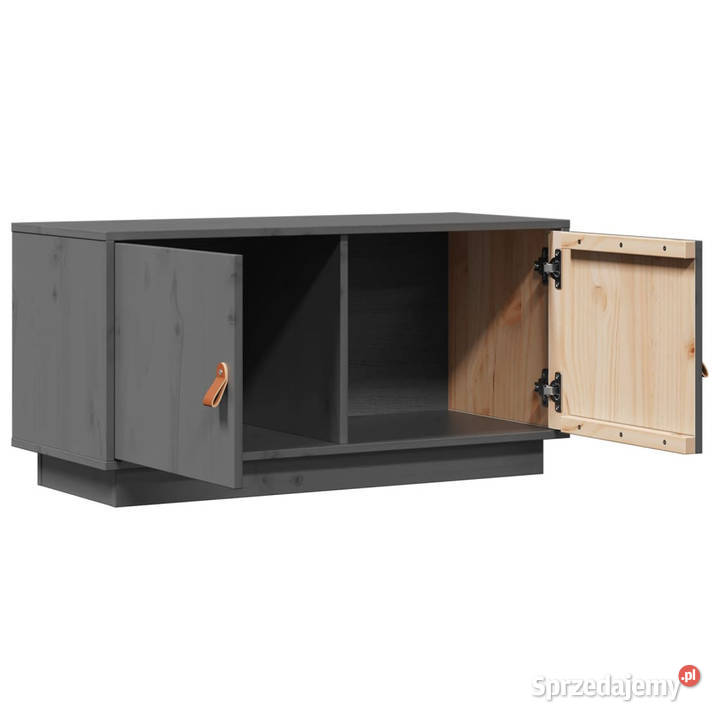 Szafka pod TV szara 80x34x40 lite drewno sosnowe Warszawa sprzedam