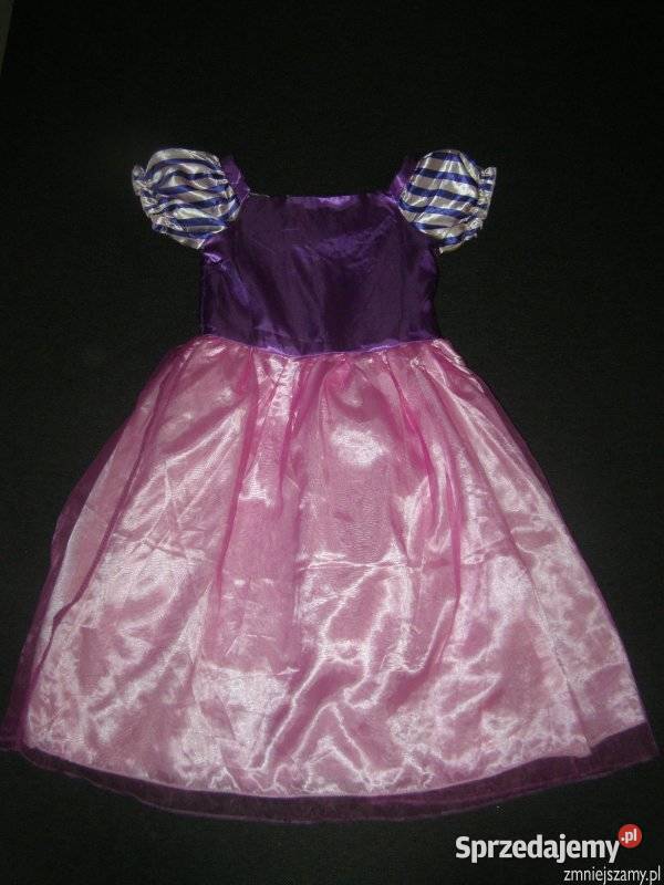 Strój kostium przebranie ROSZPUNKA ZAPLĄTANI 7 7 lat+ Odzież Siedlce