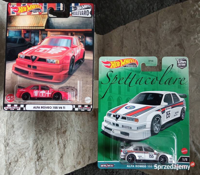 Hot Wheels Premium 2 x Alfa Romeo 155 V6 T1 Sosnowiec
