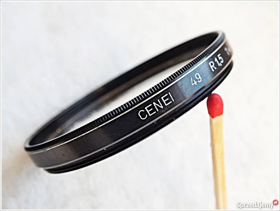 Filtr fotograficzny Cenei 49 R15 1x Stan Idealny Obiektywy Żary