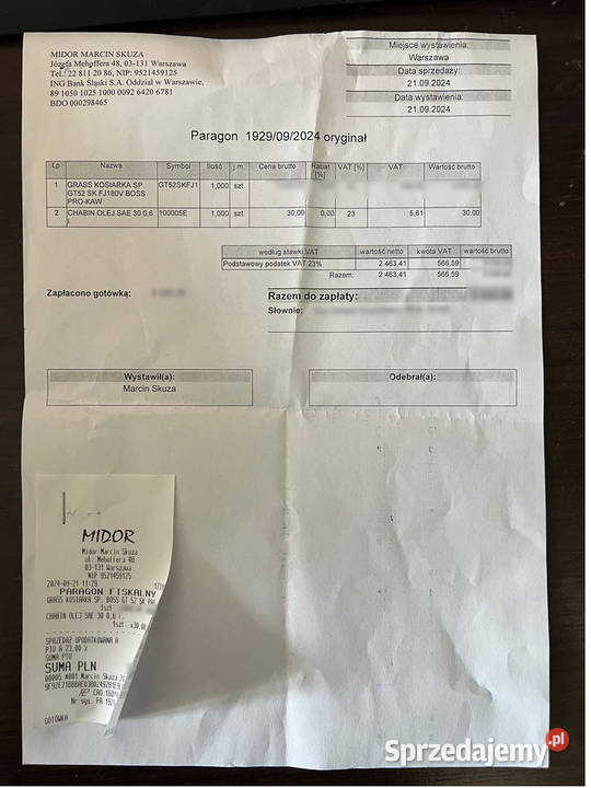 Kosiarka spalinowa Marina GT52 Boss Pro Kosiarki spalinowe