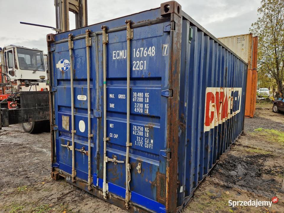 Kontener morski używany 20DC blaszak garaż zachodniopomorskie Szczecinek