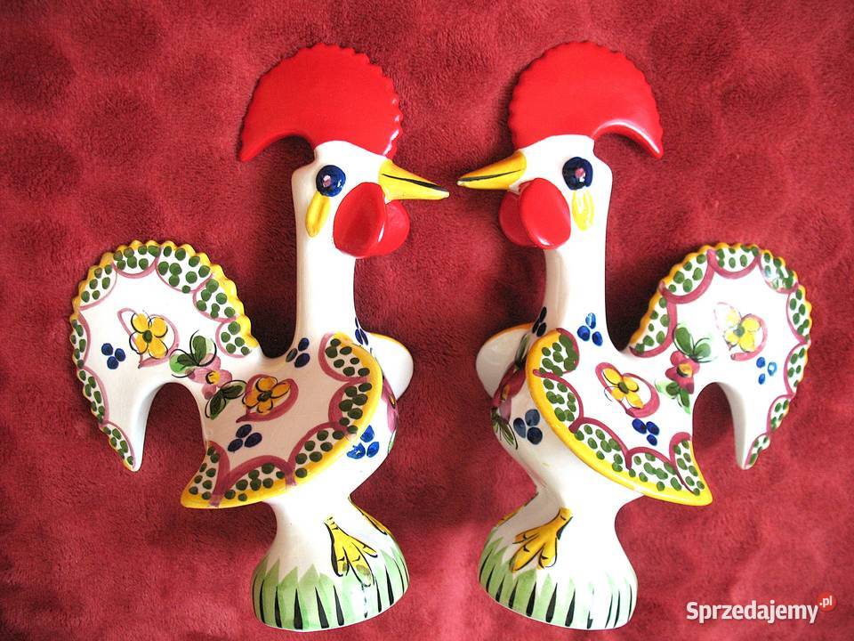 Kogut Portugalia porcelana 21 x 16 x 11