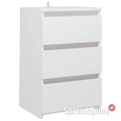 vidaXL Szafka nocna biała 40x35x625 materiał Warszawa