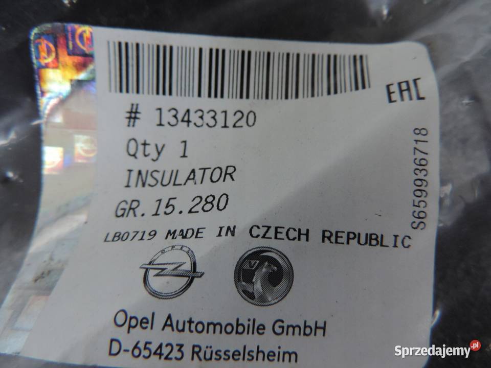 WYGŁUSZENIE BŁOTNIKA PRAWE OPEL ZAFIRA C NOWE osobowe kujawsko-pomorskie