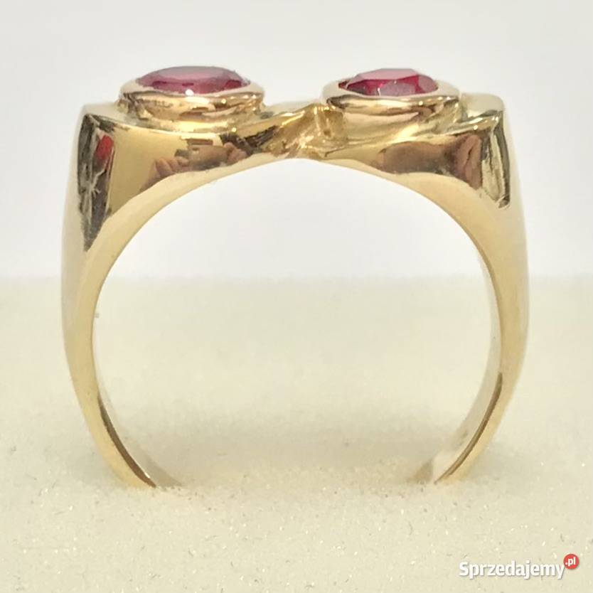 Złoty pierścionek 585 14K Toi et Moi Ty i Ja z złoto Warszawa