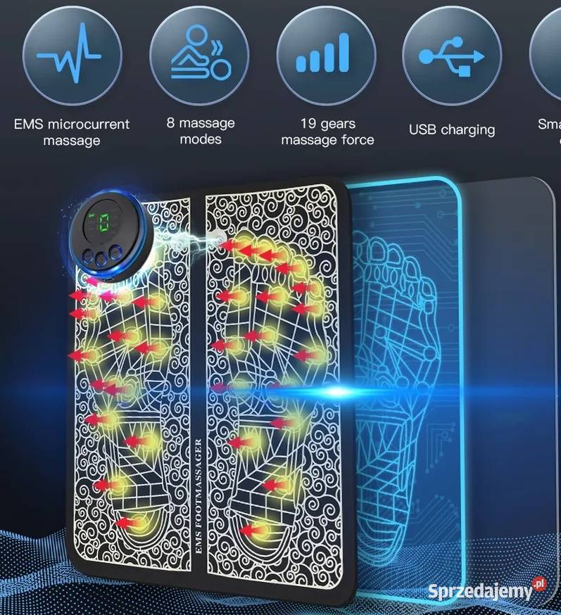 Masażer stóp rozluźniający akupunktacja Sprzęt i urządzenia do masażu Humniska