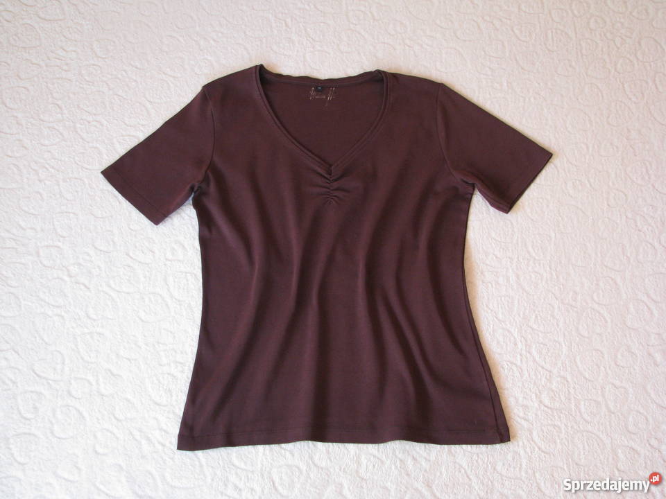 Brązowa koszulka bluzka z krótkim rękawem Tshirt brązowy/beżowy Krapkowice sprzedam