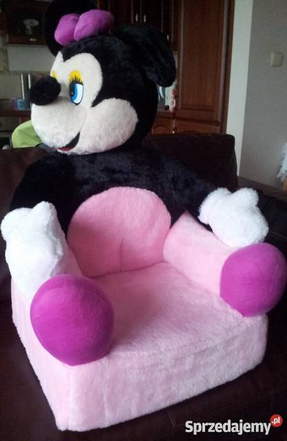 Fotelikpufa pluszowa MYSZKA MIKI stan idealny 45cm Fotele i pufy Warszawa