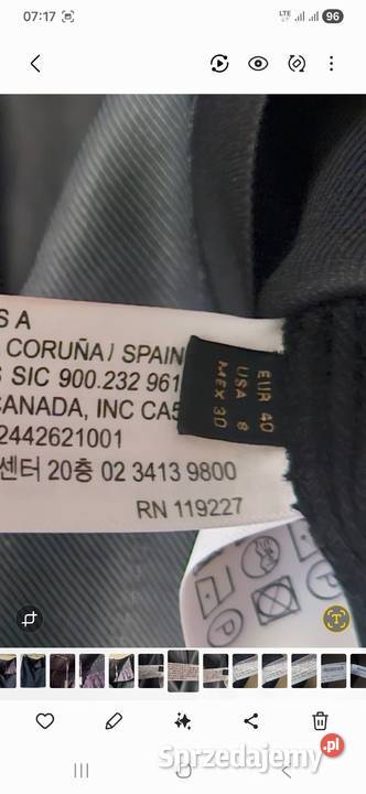 Massimo Dutti spódnica z lnem rozmiar 3840 Inny materiał