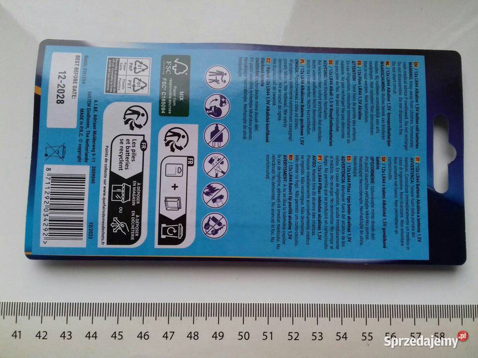 Baterie Alkaliczne 15V LR44 AG13 Alkaline ARorce kujawsko-pomorskie Bydgoszcz