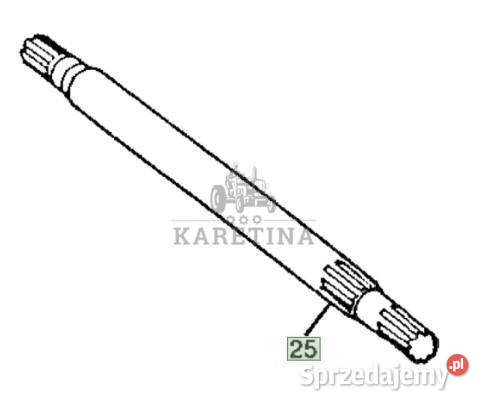 John Deere 7600 7700 7800 Wał PTO R99088