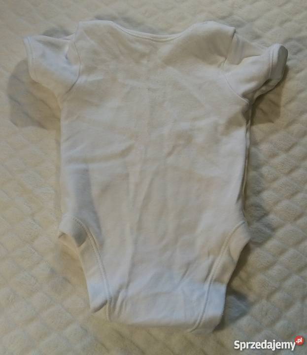 Body krótki rękaw Białe 6874 69 miesięcy George Rogoźnik