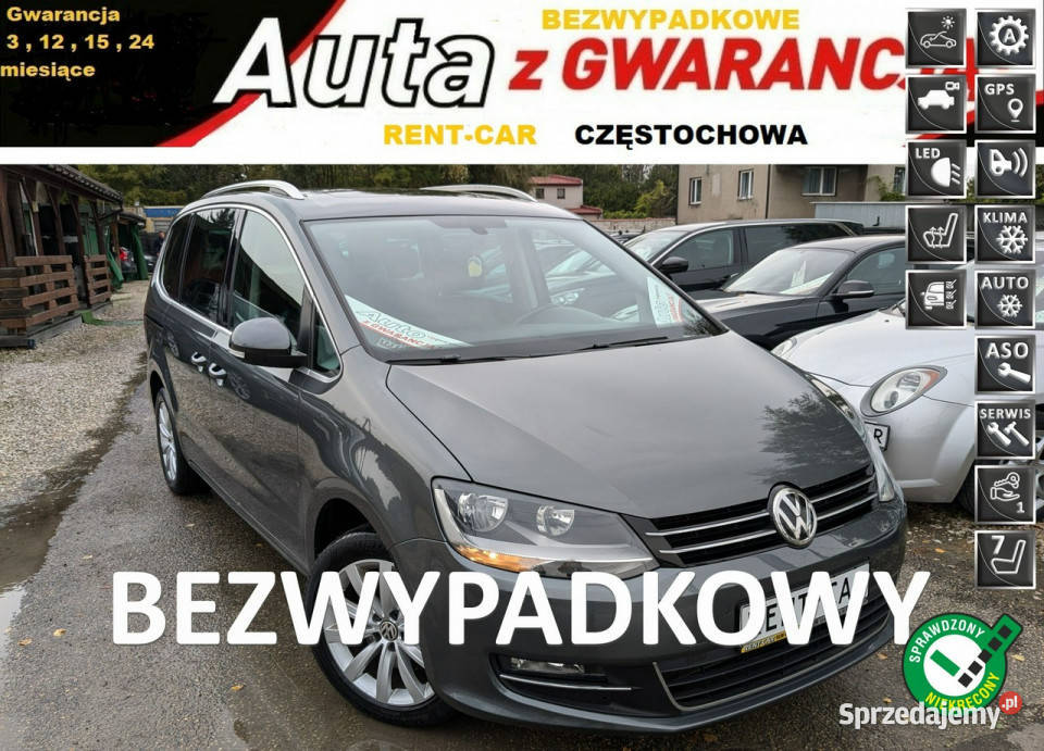 Volkswagen Sharan 2.0D*150PS*OPŁACONY*Bezwypadkowy*7-Osób Kamera Serwis GW…