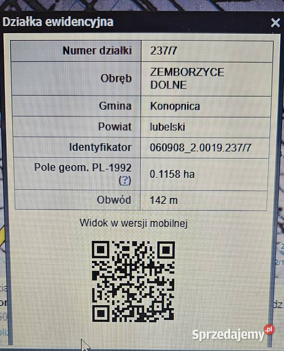 Działka budowlana 1158 m Zemborzyce Dolne Media sprzedam