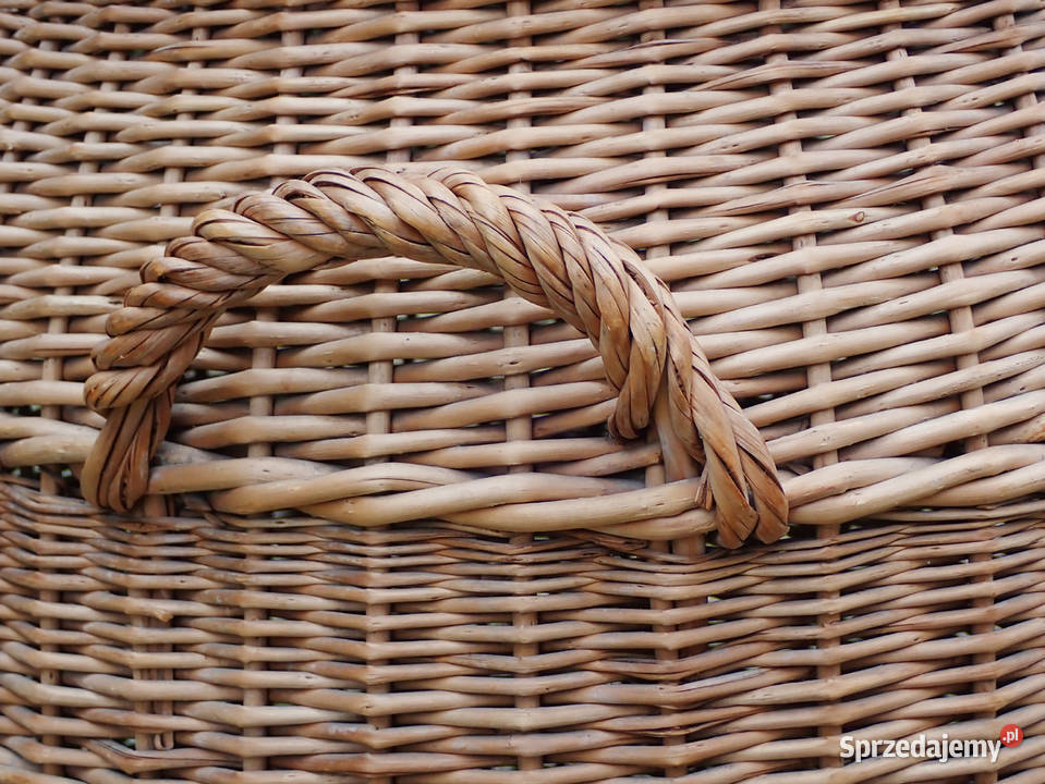 Duży kosz wiklinowy wys70