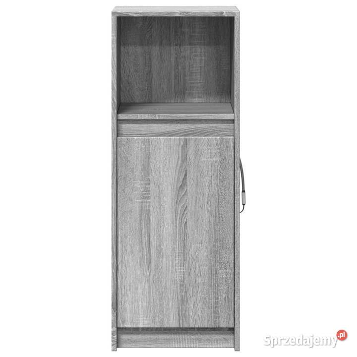 Szafka z LED szary dąb sonoma 38x34x100 WM852171 Pozostałe Warszawa