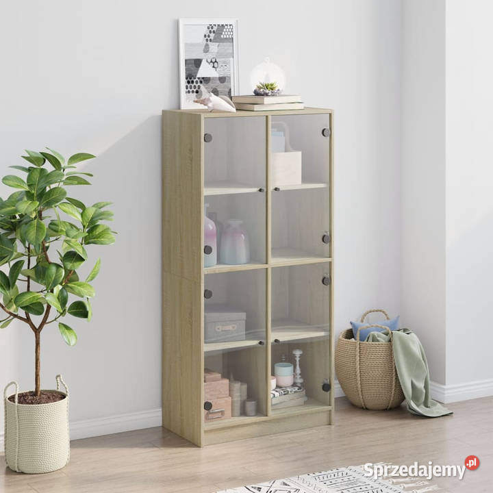 Szafka z drzwiczkami dąb sonoma 68x37x142 Warszawa sprzedam