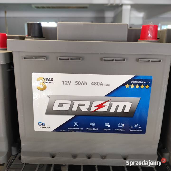 Akumulator GROM Premium 50Ah 480A EN PRAWY PLUS Braniewo