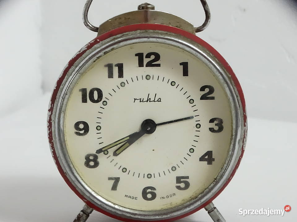 Kultowy Budzik RUHLA Vintage PRL NRD Design Biłgoraj sprzedam