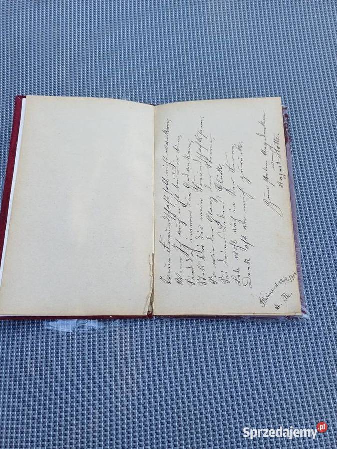 Tytuł
Stary niemiecki pamiętnik Poesiealbum sprzedam