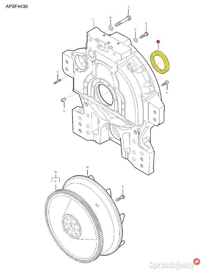 Uszczelniacz wału korbowego Fendt Massey Białystok