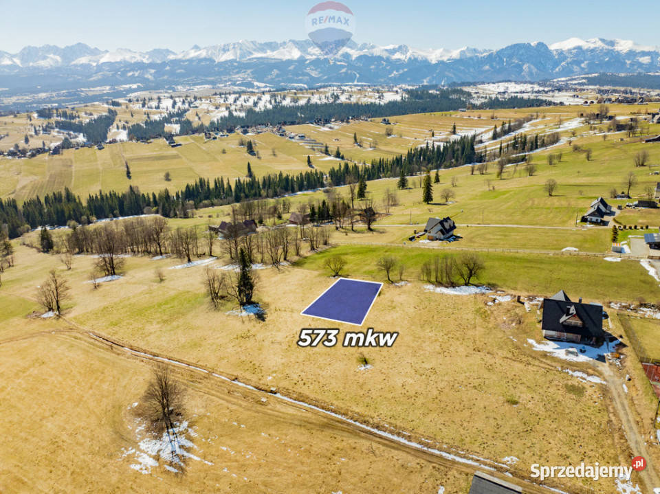 DZIAŁKA BUDOWLANA SIEROCKIE WIDOK NA TATRY Sprzedaż