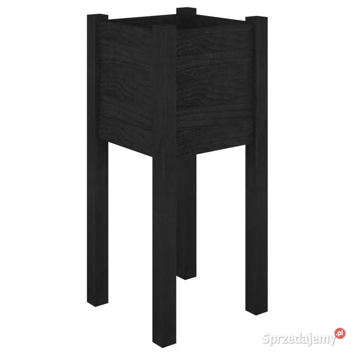 vidaXL Donica ogrodowa czarna 31x31x70 SKU810787 mazowieckie Warszawa