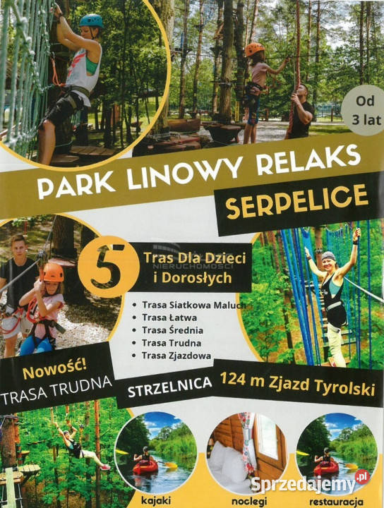 Prosperujący ośrodek wczasowy Bugiem dojazd asfaltowy mazowieckie Serpelice