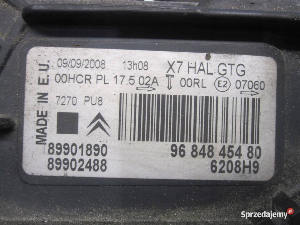 CITROEN C5 II X7 09r lampa lewa przód 9684845480 Lampy przednie Kielce