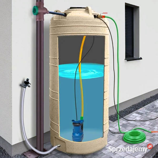 ZBIORNIK NA DESZCZÓWKĘ NAZIEMNY 2000l z pompą łódzkie Łódź