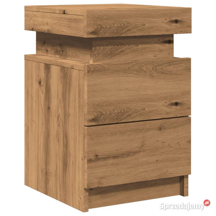 Szafki nocne z LED 2 dąb artisian 35x39x55 mazowieckie Warszawa