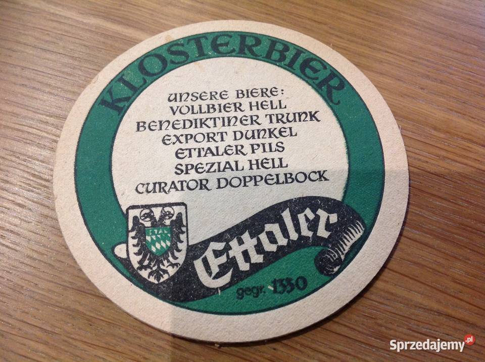 Stara Podkładka pod Piwo KLOSTERBIER Ettaler Nowa Sól sprzedam