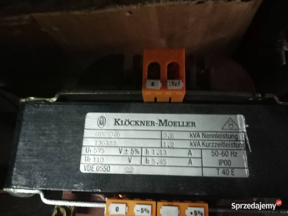 Transofmator 06kVA KlocknerMoeller Dąbrowa Górnicza sprzedam