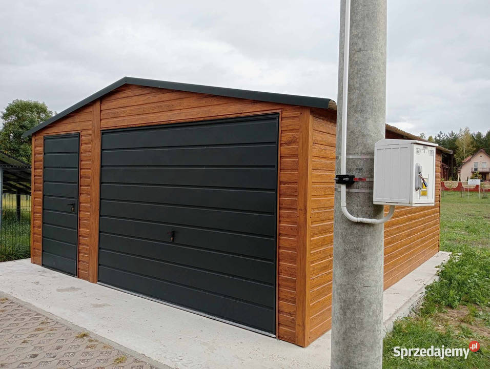Garaż Blaszany blaszak 5x5 drewnopodobny brama Sprzedaż Łódź