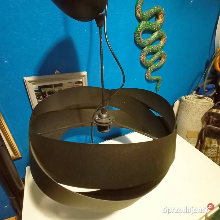 LAMPA SUFITOWA wisząca czarna 42 st waza Ropczyce
