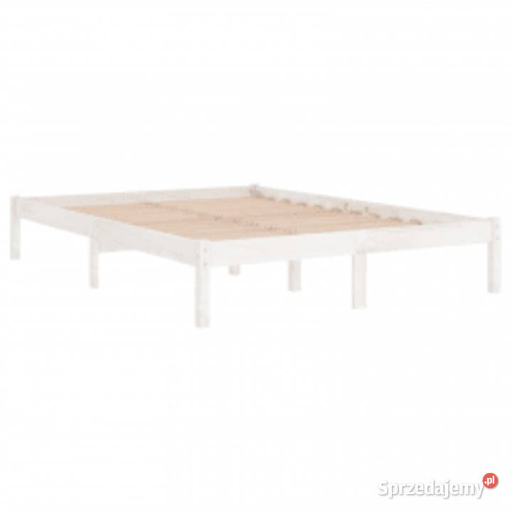 Rama łóżka biała lite drewno 200 x 200 WM3105686 Warszawa sprzedam
