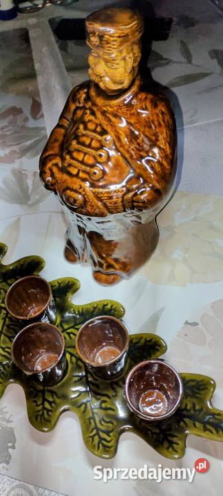 Zestaw do likieru lata 70te Porcelana i szkło Chorzów sprzedam