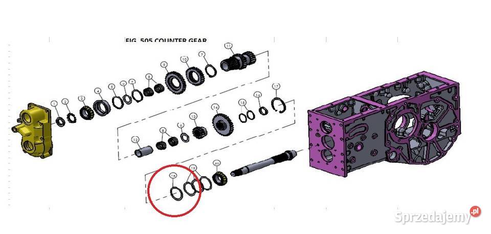 Uszczelka metalowa wałko PTO Mitsubishi VST podkarpackie Tajęcina