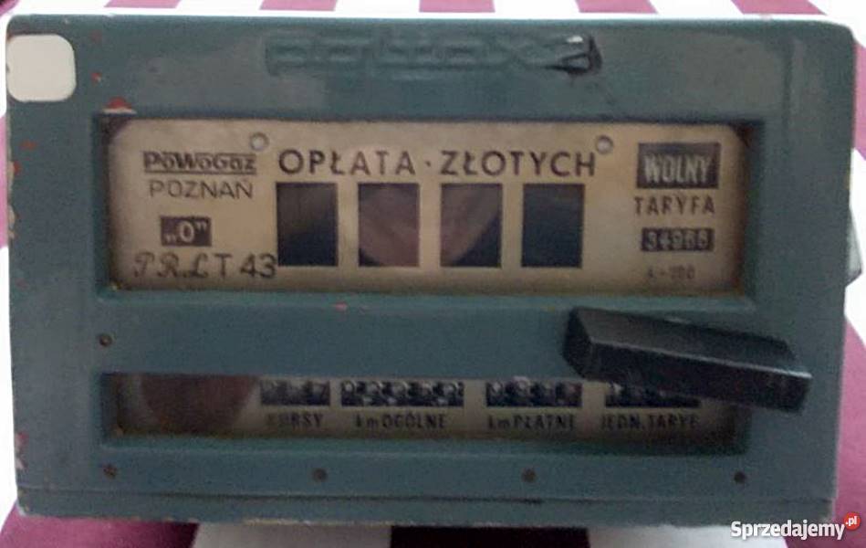 Taksometr TAM Ł1 Pobieda Wołga Warszawa Ostrów Wielkopolski sprzedam