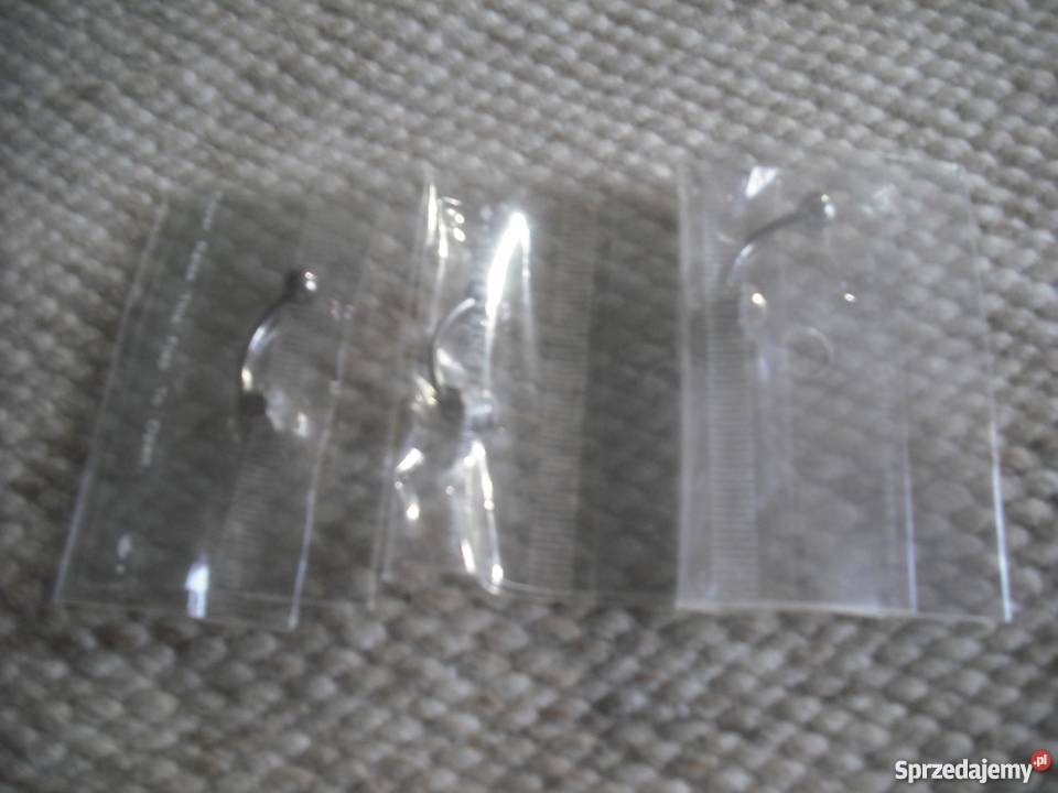 Kolczyki do pępka stal chirurgiczna cyrkonia Warszawa