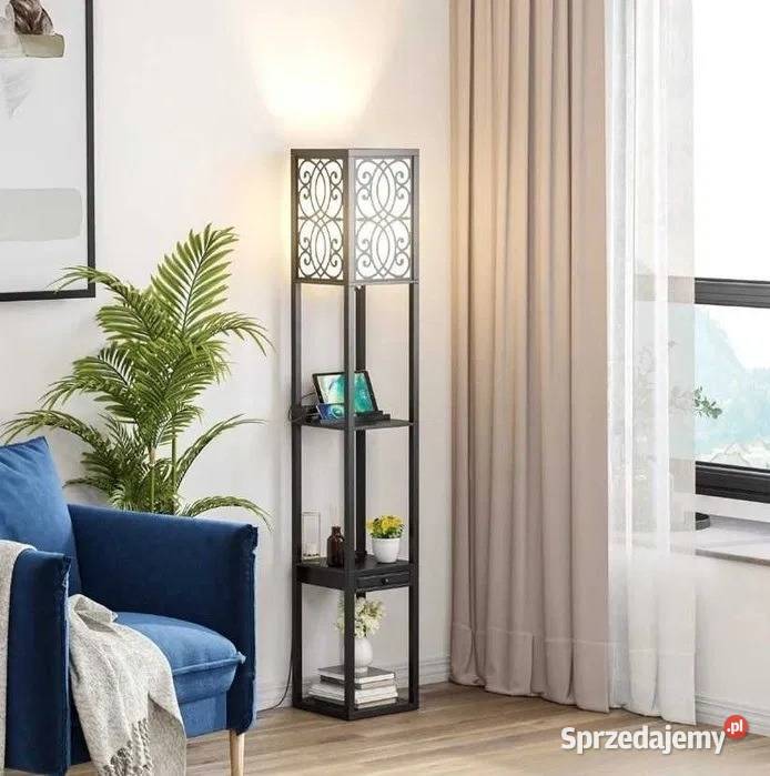 Lampa podłogowa z gniazdem elektrycznym i USB Lampy podłogowe małopolskie Olkusz