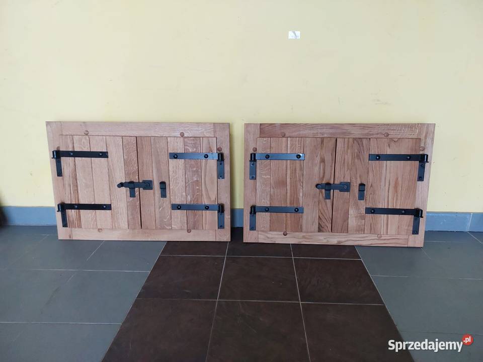 Solidne dębowe drzwi do wędzarni szafek Szczucin sprzedam