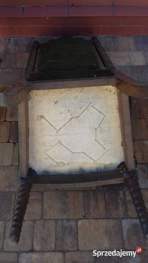 KRZESŁA BAROKOWE MAHOŃ XVIIIXIX WIEK PRUSY warmińsko-mazurskie Orneta