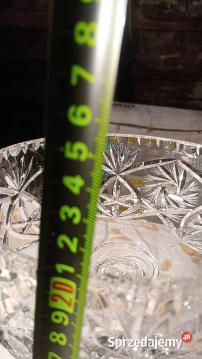 PIĘKNA PATERA KRYSZTAŁOWA NA NODZE Zielona Góra