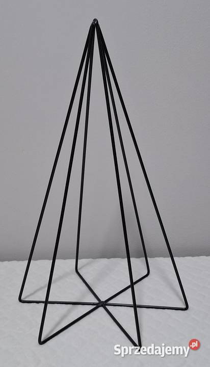 Druciana choinka czarna drut 4mm 255x40 czarny