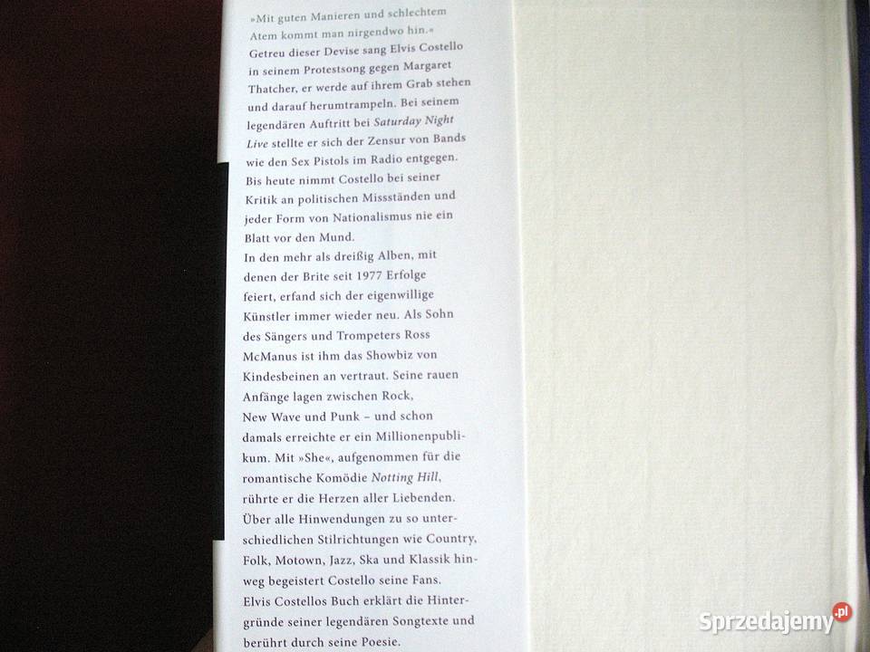Elvis Costello Unfaithful Music książka Siedlce