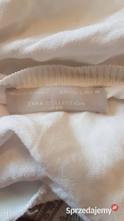 Bluzka damska z supłem Zara WB S krótki Bluzki i koszule Skawina sprzedam
